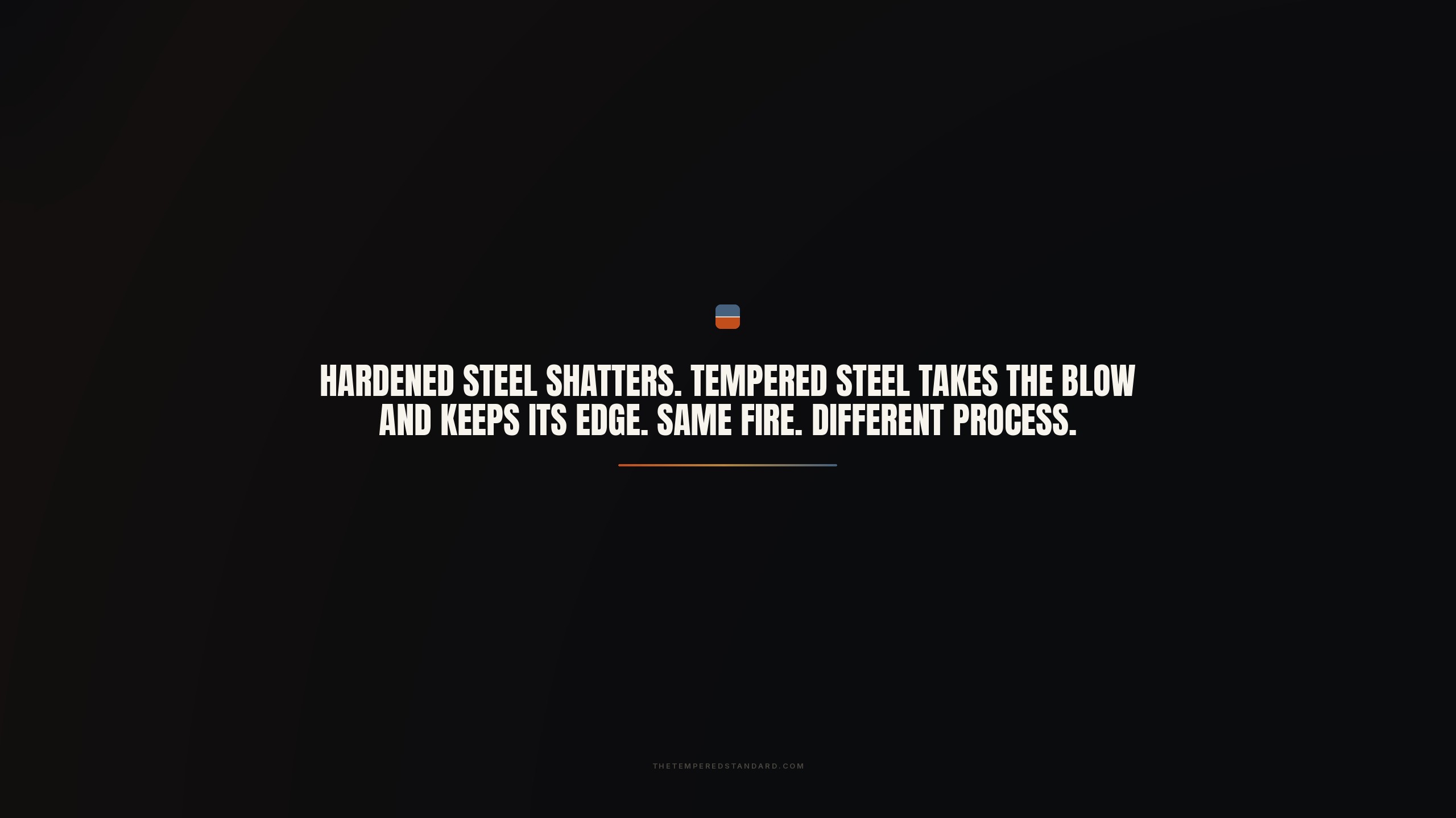 Hardened steel shatters wallpaper
