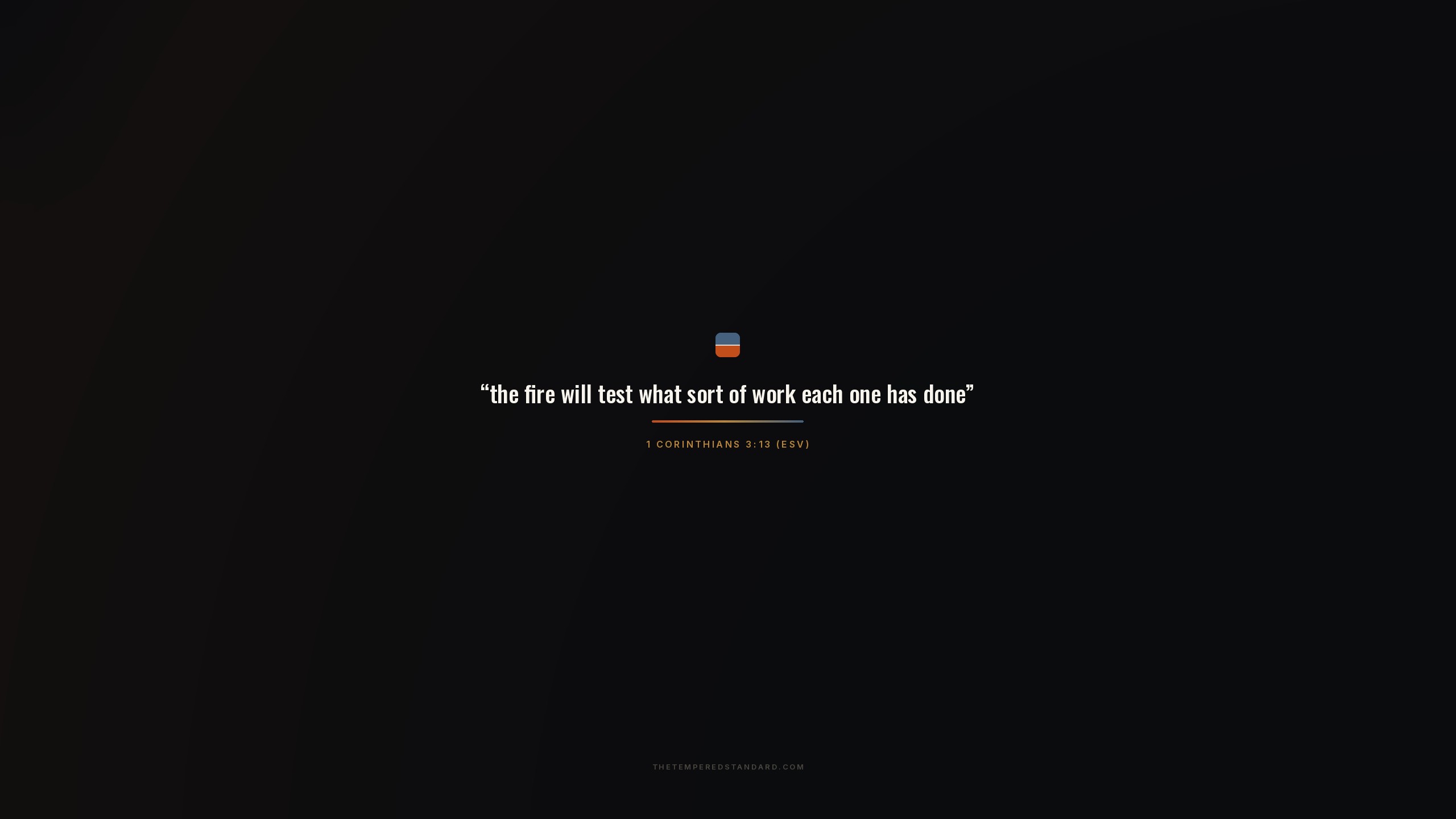 1 Corinthians 3:13 wallpaper